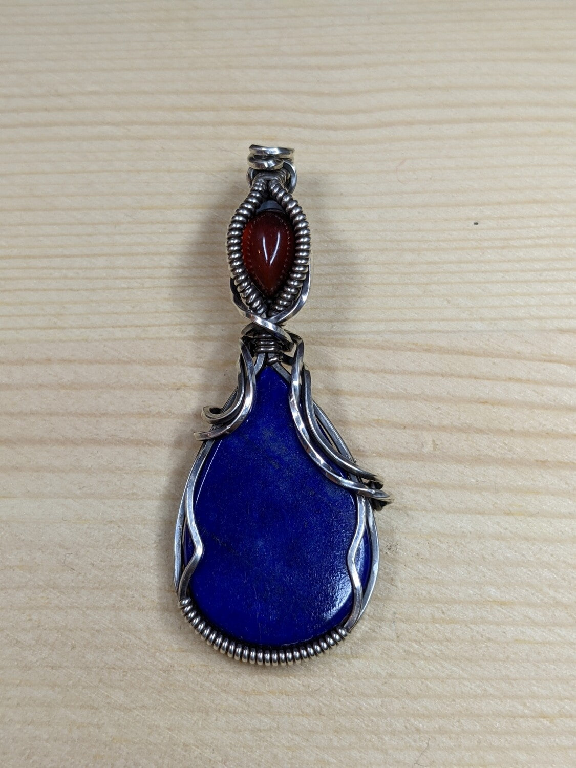 Lapis Lazuli and Carnelian Onyx in Sterling Silver